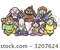 Seven Luck Gods _ collectively 3207624