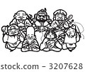 Seven Luck Gods _ collectively 3207628