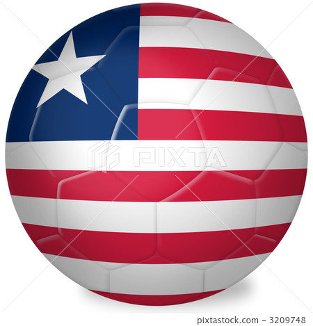 足球_國旗_利比里亞 3209748