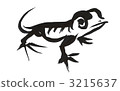 Lizard of ink painting Lizard of ink painting 3215637