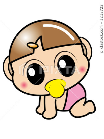 安撫奶嘴寶貝側身（女孩） 3218722