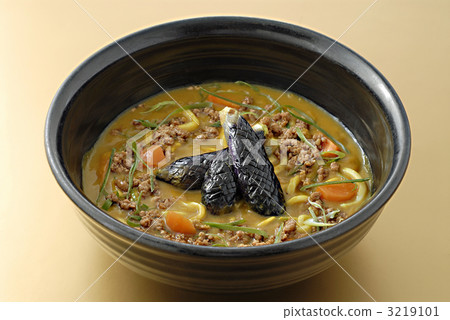 Fried eggplant curry udon Fried eggplant curry udon 3219101