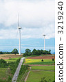 風力發電廠和Inawashiro湖 3219240