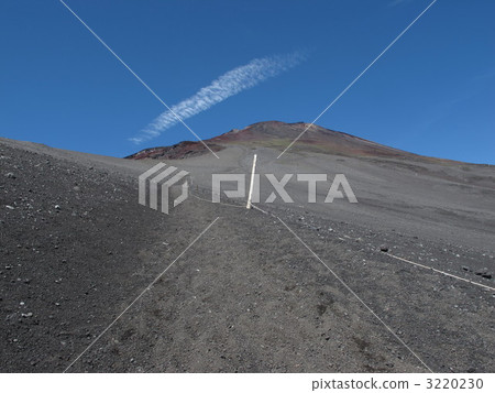 climbing mt. fuji, above the clouds, mountain trail 3220230