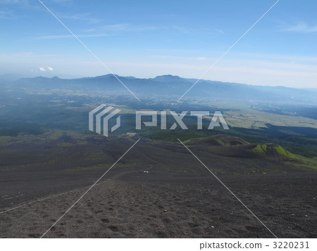 climbing mt. fuji, above the clouds, mountain trail 3220231