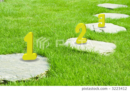 Garden stone synthesizing figures 3223412