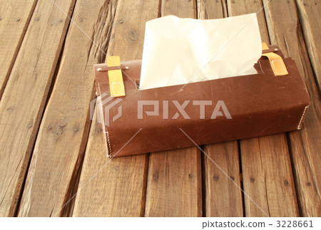 手工皮革紙巾盒 手工縫製皮革工藝 3228661