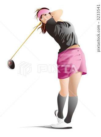 Women's golf player 3233541