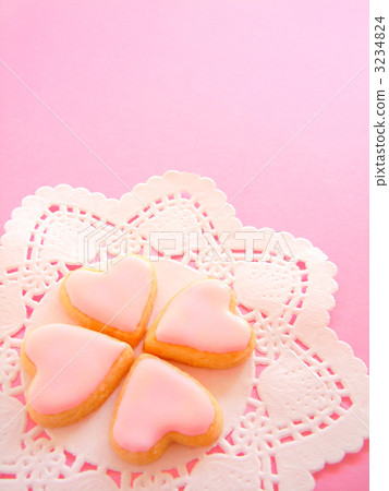 Heart icing cookie (clover type) 3234824