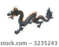 Dragon dragon Chinese dragon real dragon side by side lateral sign 3235243