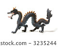 Dragon dragon Chinese dragon real dragon side by side lateral sign 3235244