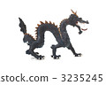 Dragon dragon Chinese dragon real dragon side by side lateral sign 3235245