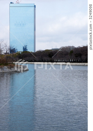 水晶塔 大阪 水面 3249098