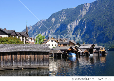 Austria Salzkammergut region Region Hallstatt's townscape 3249402