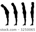 Woman bowing silhouette illustrations landscape 3250065