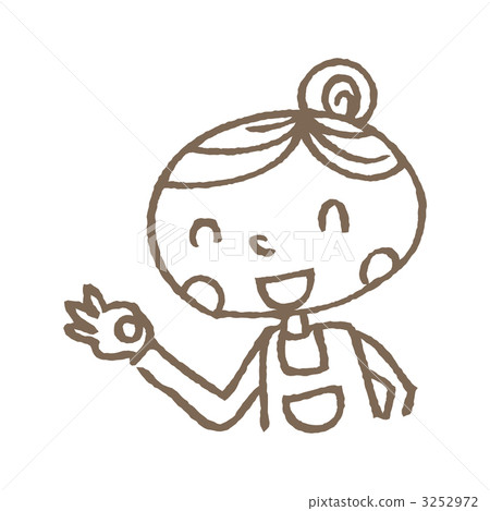 主婦 家庭主婦 寫生 3252972