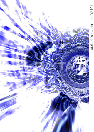 Blue radiation - Stock Illustration [3257141] - PIXTA