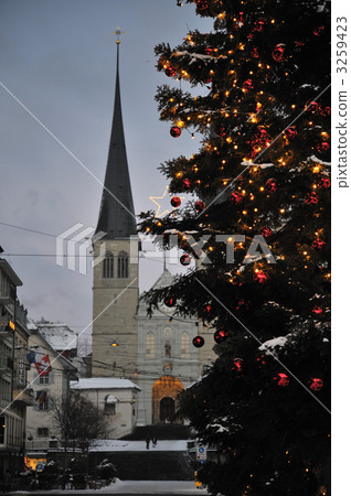masonry, stone-built, evening scene 3259423