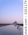 Mont-Saint-Michel世界遺產的晨光 3261179