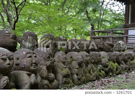 Arashiyama，在Atago菩薩寺廟的Rakan 3261701