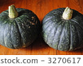 Two freshly harvested pumpkins♪ 3270617