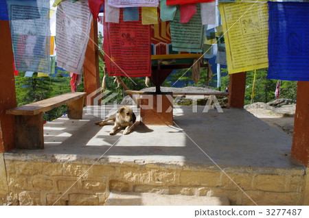 不丹 轉經輪 經幡 3277487