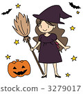 sorceress, witch, pumpkin 3279017