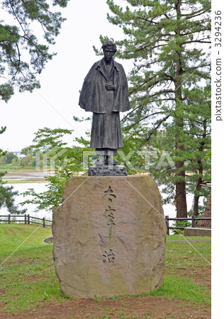 Goshogawara walk Kanagi · Ashino Park Osamu Dazai statue statue 3294236