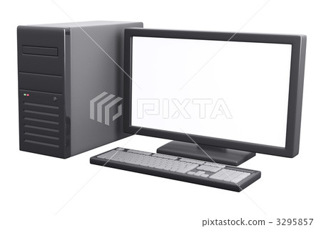 個人電腦和顯示器_對角線 3295857