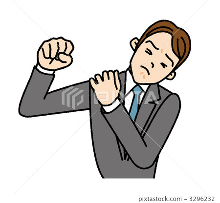 Businessman with stiff shoulders 3296232