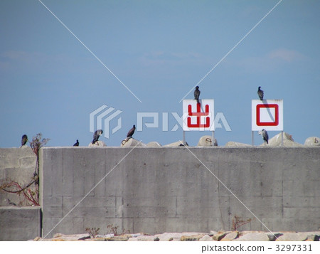 Exit signboard and cow 3297331