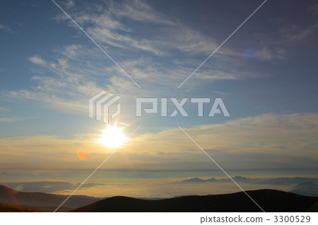 akita komagatake, sea of clouds, landscape 3300529