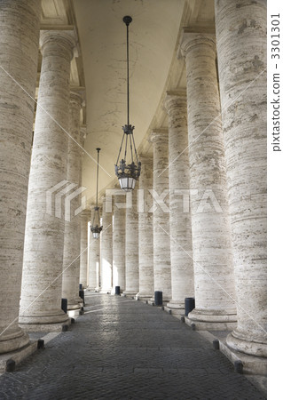 Columns in Hallway at Saint Peter's Square 3301301