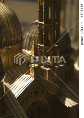 Model church sculpture. 3301336