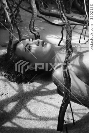 Pretty woman portrait. Pretty woman portrait. 3302128
