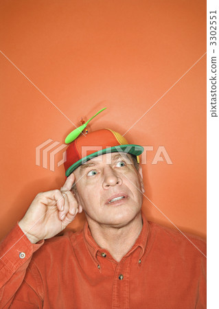 Man wearing beanie. Man wearing beanie. 3302551