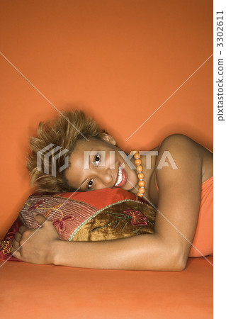 Portrait of smiling woman. 3302611