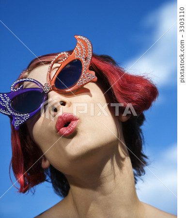 Whimsical woman. 3303110