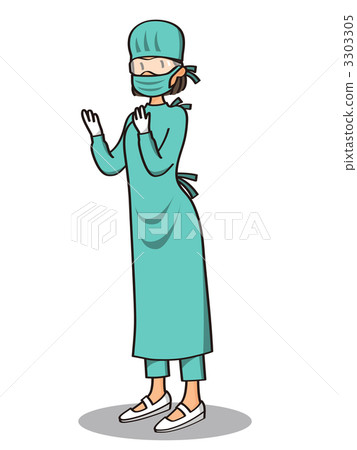 physician, female doctor, standing pose 3303305