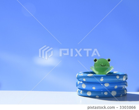 水池 仲夏 青蛙 3303866