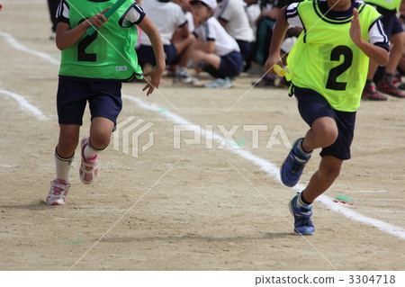 relay, track and field events, elementary school 3304718