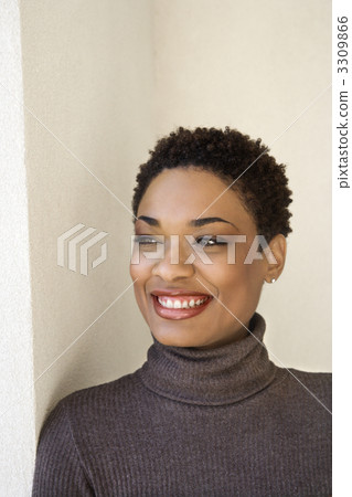 Portrait of smiling woman. Portrait of smiling woman. 3309866
