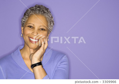 Portrait of woman smiling. 3309966