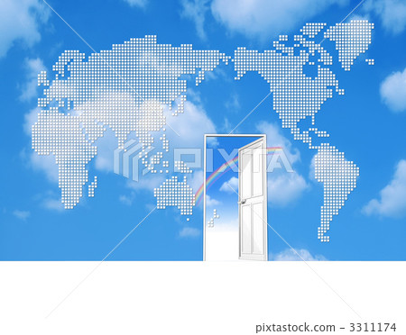 在藍天世界地圖的門 在藍天世界地圖的門 3311174