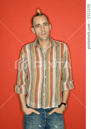 Man with mohawk. Man with mohawk. 3311338
