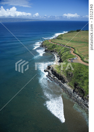 Surfers at Maui, Hawaii. 3312340
