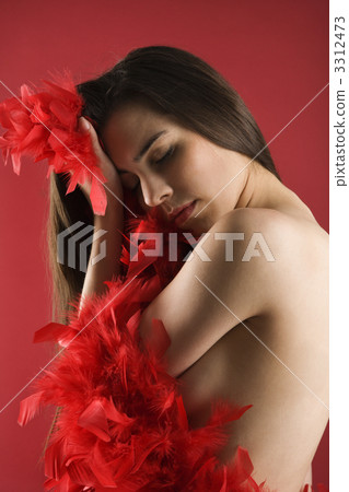 Nude woman portrait. Nude woman portrait. 3312473