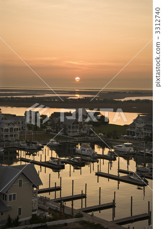 Coastal marina. Coastal marina. 3312740