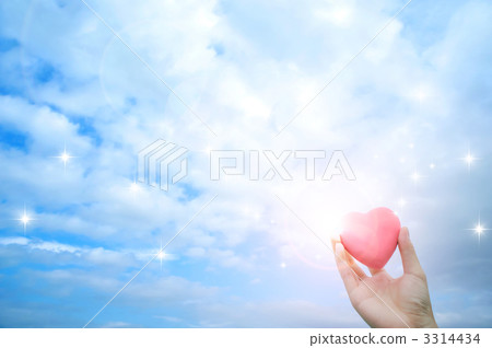 心 心形 雲彩 3314434