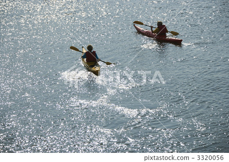 Boys in kayaks. 3320056